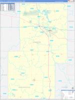 Iowa City Metro Area Wall Map Zip Code